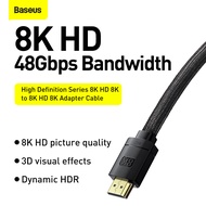 【8K HDMI】Baseus 8K HDMI 2.1 Cable 48Gbps 8K/60Hz 4K/120Hz HDMI Digital Cable for Xiaomi Box PS5 PS4 PC TV Box Splitter Switch