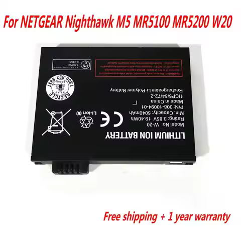 Original 5040mAh W-20 Battery For NETGEAR Nighthawk M5 MR5100 MR5200 W20 Wireless Router