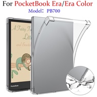 For PocketBook Era Color (2024) PB700 7-inch eBook Transparent TPU Back Cover Airbag Shockproof  eBo
