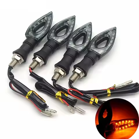 2/4Pcs Universal LED Motorcycle Turn Signal Indicators Lights/lamp for Honda CB1000R MT-07 MT-09 FZ9
