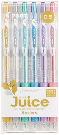 百樂（PILOT）果汁系列凝膠墨水筆 LJU-60EF-6CM 0.5mm 6色組