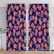 E-commerce Exclusive Supply Curtains Independent Holiday Festival National Flag Printing Bohem