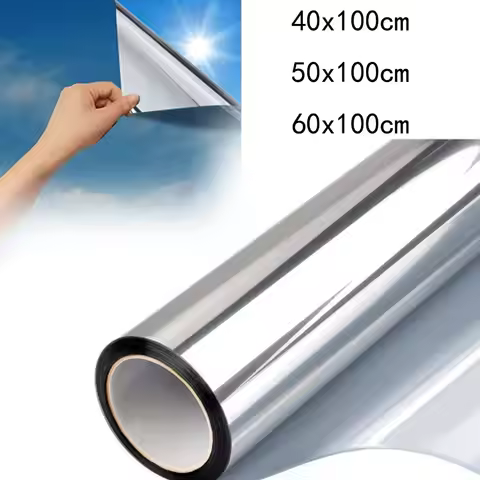 1/2M Way Mirror Glass Films Privacy Self-Adhesive Sticker UV Reflective Heat Insulation Tint Glass S