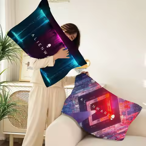 Dell Alienware Animation PC Gaming Pillow Towels & Cotton Pillow Inner Cases - Cute, Anti-Head Oil, 