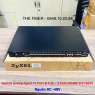 Switch Quang Zyxel MGS3520-28F 24-Port SFP GE + 4 Port COMBO RJ45/SFP GE Nguồn DC-48V