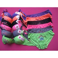 PUSH UP BRA SET PRINCESS SIZE 32B (B70) 34B (B75) 36B (B80) PANTY FREE SIZE FIT ML
