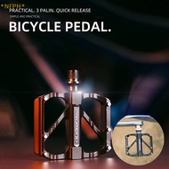 NFPH&gt; Bicycle Pedals, Road Bikes, Aluminum Alloy Quick Release Pedals, Folding Axle Bearings, Pedals new