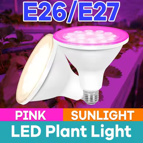 25W Full Spectrum LED Grow Light E27/E26 Plant Lamp Indoor 220V Greenhouse Tent Seeds Succulent Hydr