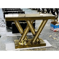 [PREORDER] LUXURY CONSOLE TABLE ENTRYWAY CONSOLE TABLE GLASS CONSOLE TABLE
