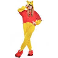 Winnie-the-pooh Hooded Onesie Pajamas Xmas Party Cosplay Costume Fancy dress Christmas Cosplay Dress