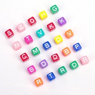 |Acrylic Colorful Letter Beads DIY Handmade Jewelry Loose Beads Children Letter Beads Boxed Letter B
