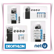 Decathlon Forclaz LR03 AAA /LR 6 AA Alkaline Batteries / (4 Pieces /12 Pieces)