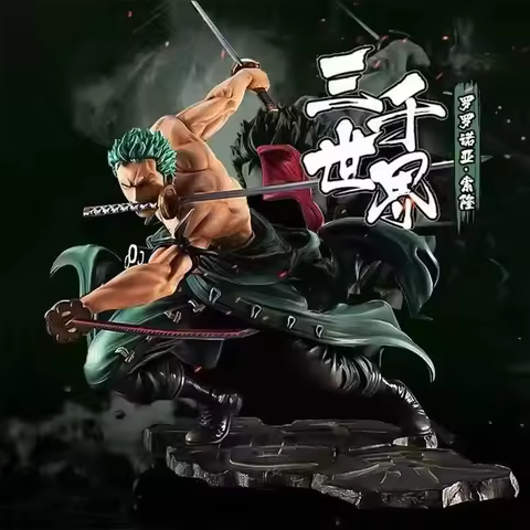 One Piece 10Cm Roronoa Zoro Three Blade Sa Maximum Gk Anime Figurine Pvc Statue Collectible Manga De