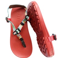 รองเท้าแตะวิ่ง รุ่น challenge แบรนด์ แตะอีลิท Elite Sandals [ สีแดง สายการ์ตูน ] นุ่มแน่นและsupport 
