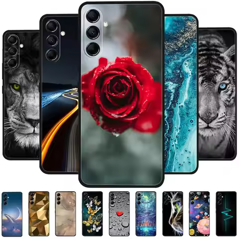 For Samsung A14 4G A 14 M14 5G Case Painted TPU Soft Silicone Black Funda for Samsung Galaxy A14 A14