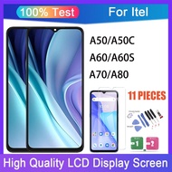 Original itel A50 A50C A60 A60s A70 A80 LCD Display Touch Screen Replacement