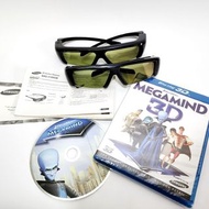 送3D眼鏡📌全新Megamind 3D Blu-ray Disc 毛百萬 藍光碟 DVD📌送Samsung 三星電視3D眼鏡兩對 Free 3D Active Glasses