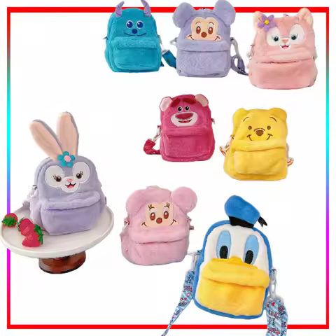 StellaLou Crossbody Bag Cartoon Lotso Plush Crossbody Bag Anime Merchandise Holiday Gift Casual Fash