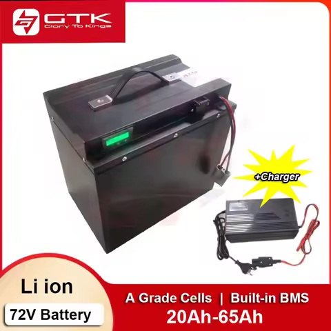 72V 50Ah Li ion Battery 20Ah 35ah 40Ah 45ah 45ah 55ah 65ah Lithium Ion Battery for 72V 3000W moteurb