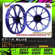 RIM MOTOSIKAL COMSTAR SPORT RIMS CT-14 1.60X17(DISC,F) 1.85X17(DRUM,R) YAMAHA LC135 4S,LAGENDA SRL11