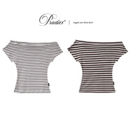 PRADIES Striped Off Shoulder Top - Rygies Off Shoulder Top