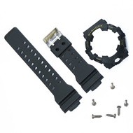 Silicone Watch Band Bezel for Casio GA700 GA700 GA735 Watch Strap Case Men Watch Band G Shock Case Rubber Soft Resin  Bracelet