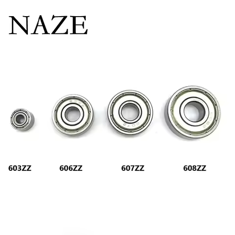 NAZE 10PCS Micro Deep Groove Ball Bearing 603ZZ 604ZZ 605ZZ 606ZZ 607ZZ 608ZZ 609ZZ