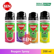 Baygon Spray Wangi SILKY LAVENDER 200ml 200 ml Semprot Ungu Kecil