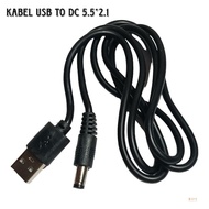 USB TO DC POWER CABLE 5.5X2.1 USB TO DC POWER CABLE 5.5