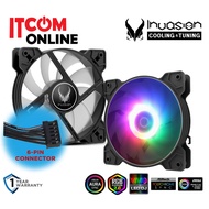 INVASION 12CM AURORA & FLASHLUX ARGB CASING FAN BLACK/WHITE + FAN HUB