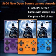 NEW S600 Handheld game console 4-inch IPS 3500mAh Built in 180000+games PlayStation games GBA Classi