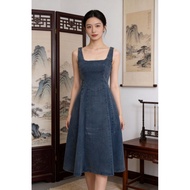 Celia Denim Dress Light Wash Denim Dress Maxi Dress