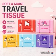 Sanrio Pocket Lotion Tissue 64 Sheets 5 Packs Soft Travel Facial Tissue Portable Mini Tissue Pack