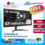 LG 34WP500-B 34" UltraWide IPS 75Hz 1080p FHD Monitor HDMI with AMD Radeon FreeSync, | JG Superstore