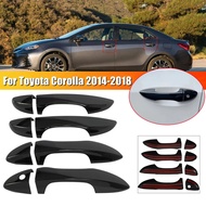Car Door Handle Cover Sticker Trim Accessories Protect Decoration For Toyota Corolla Altis 2014 2015