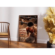 Hajime No Ippo Poster, Retro Boxing Anime Poster, Vintage Minimalist Manga Art Print, Japanese Wall 