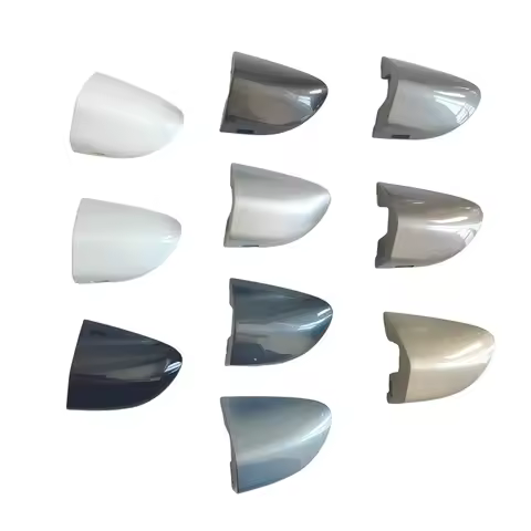 LHD Black White Silver Left Front Driver Door Lock Cylinder Handle Cover For VW Passat B6 B7 R36 CC 