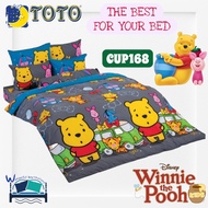 TOTO ชุดผ้าปูที่นอนลาย (ไม่รวมผ้าห่มนวม)🐻หมีพูคิ้วท์ตี้~(Winnie the Pooh)🍯แบรนด์ TOTO ของแท้ 100% No