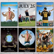 2025 Filem Klasik Happy Gilmore Poster Aesthetic Tapak Dinding Hiasan untuk Asrama dan Bilik Tinggal
