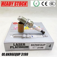 4 ชิ้น/ล็อตเดิมอิริเดียมหัวเทียน BKR6EQUP 3199 สำหรับ BMW E34 E36 E38 E39 E46 M62 E65 M54 Z3 ออดี้ A