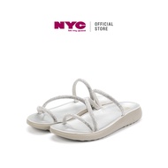 NYC Kasut Perempuan Jolene 2 Slip-On Flat Sandal- N82405-RI01SV-102-SILVER