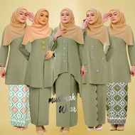 SALE‼️BAJU KURUNG SAGE GREEN (DARK) | MINI RIAU | KURUNG KEDAH