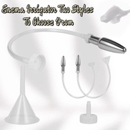 Enema Anal Plug Enema Irrigator Stainless Steel Anal Plug Enema Set Anal Vaginal Irrigation Cleaner 