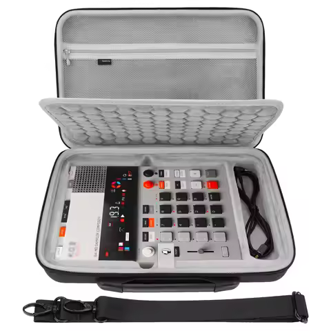 Geekria Hard Shell Travel Carrying Case, Drum Machine Bag Compatible with Teenage Engineering EP-133