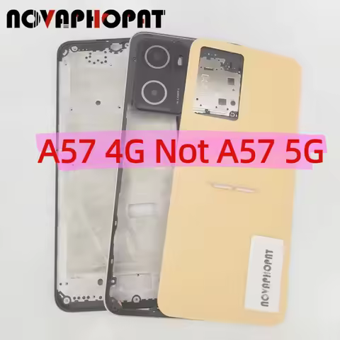 LCD Faceplate Frame Middle Bezel For OPPO A57 4G / A57S / A57E Battery Cover Back Rear Door Housing