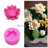 3.5cm blooming lotus silicone mold code HS75