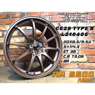 CE28 TYPE B DESIGN WHEELS 20INC VELLFIRE ALPHARD X70 CX5 HARRIER ACCORD CAMRY ESTIMA X50