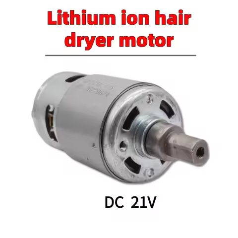 775 DC Motor for Lithium Battery Hair Dryer, Blower Fan - High Speed, Copper Winding, Rechargeable