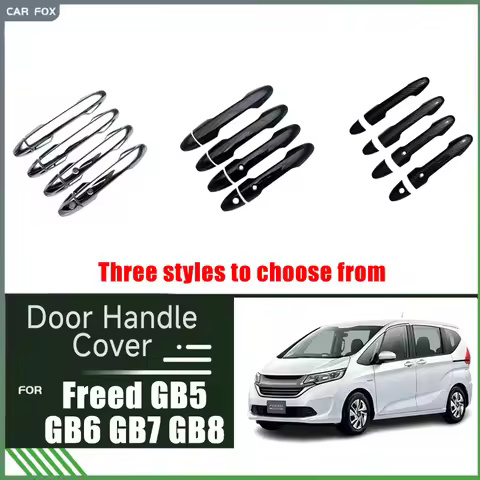 Door Handle Covers For Honda Freed GB5 GB6 GB7 GB8 Modulo X Hybrid G 2017 2018 2019 2020 2021 2022 2