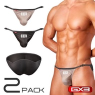 Japan GX3 Western Wild Double-Sided Detachable Rear Mesh Transparent Design Mini Bikini Briefs Two-P